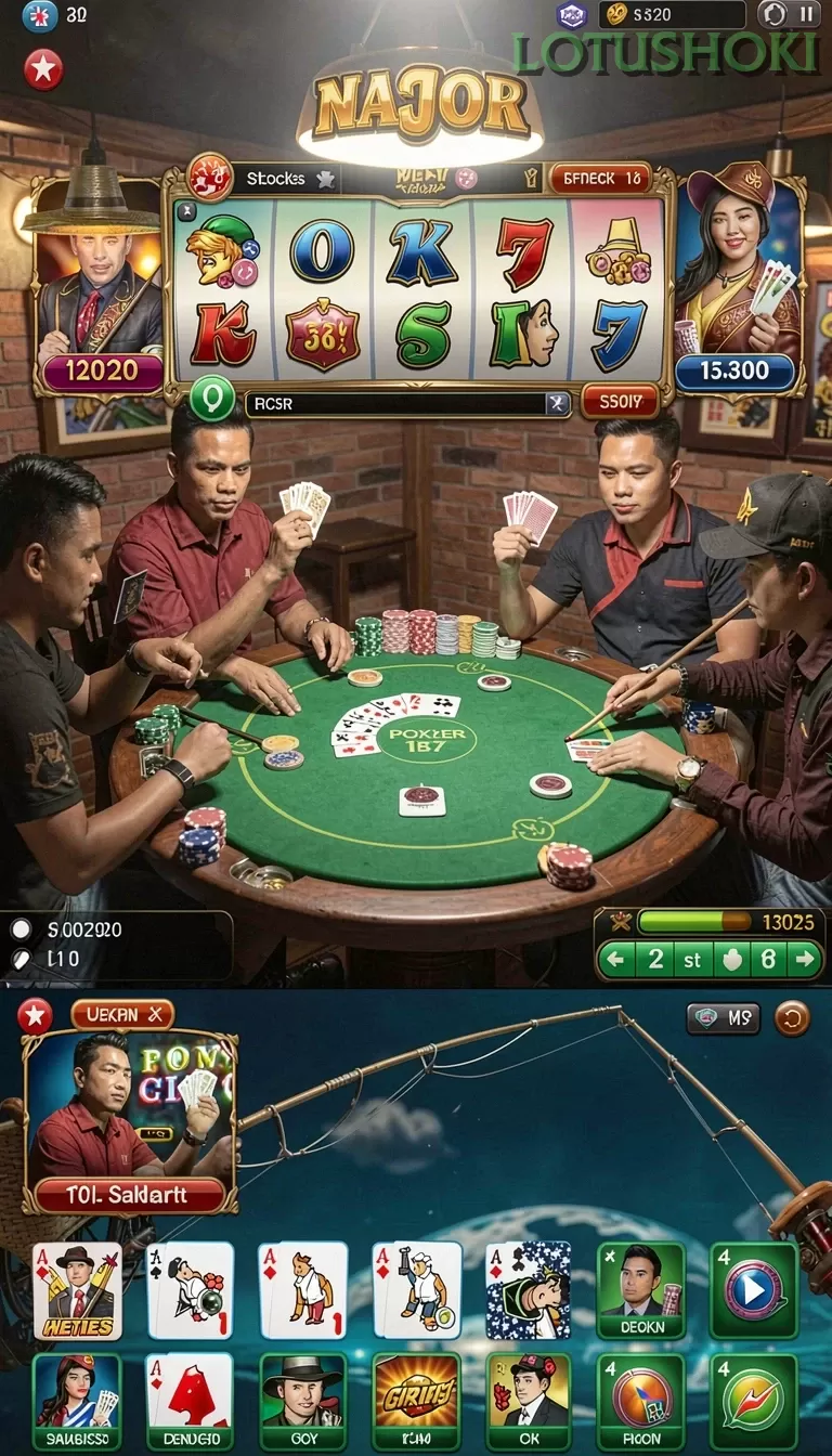Galeri pratinjau visual lotushoki build APK resmi terbaru